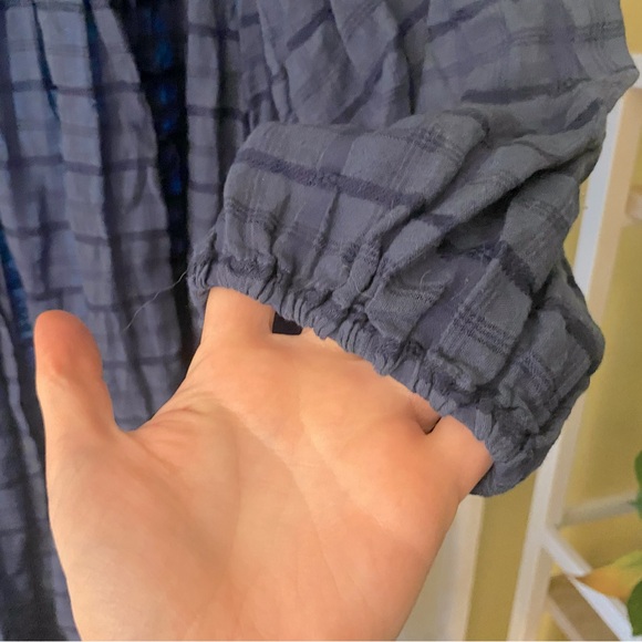 Free People | Blue Plaid Dress - Picture 6 of 9